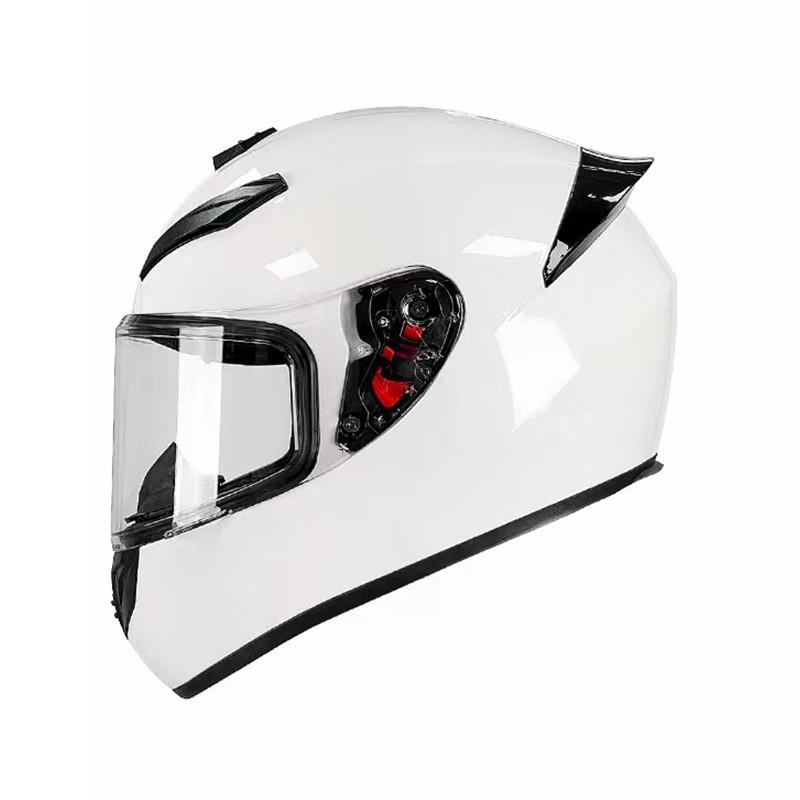 Full Face Motorcycle Helmet Adults ABS Material 3C Certified All Season Universal Fit With Visor