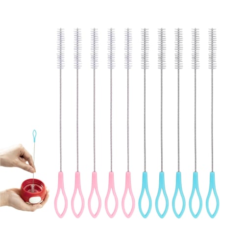 Topatrol Straw Brushes, Cleaning Brushes, Tube Brushes, Stainless Steel, Narrow Nose, Baby Cleaning, Long, Cleaning Straw Brushes, Cleaner, Long Type,