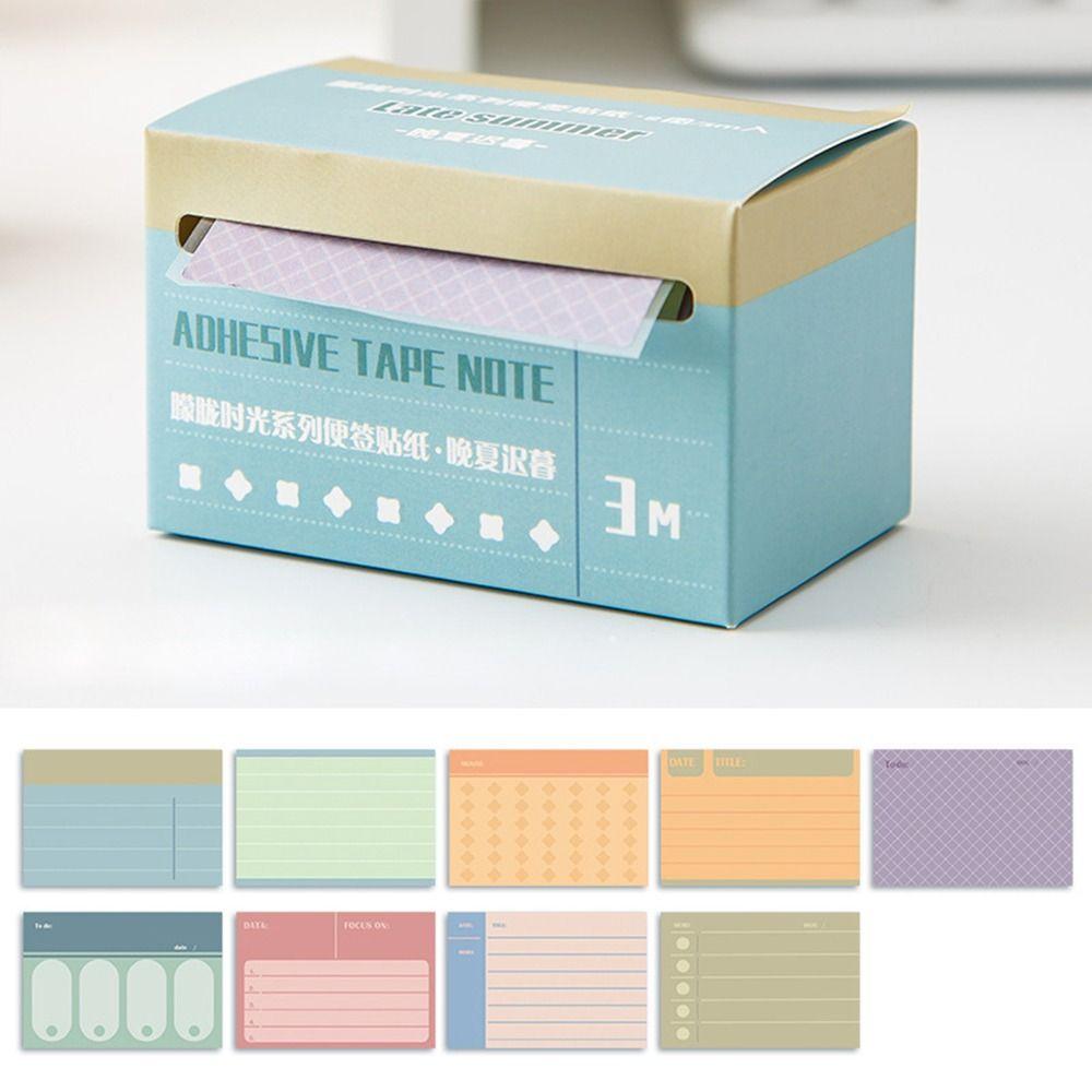 Journal Agenda Adhesive Tape Notes Keypoints Marker Study Sticky Note 3M Memo Pad  Student