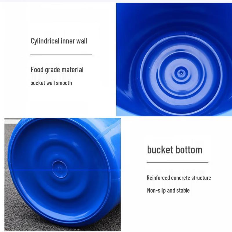 SIFAR Thickened Plastic Water Storage Bucket with Lid