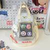 Small Back School Shoulder Bag Clear Pocket Kawaii Itabag Harajuku Crossbody Bag  for Teenage Girls