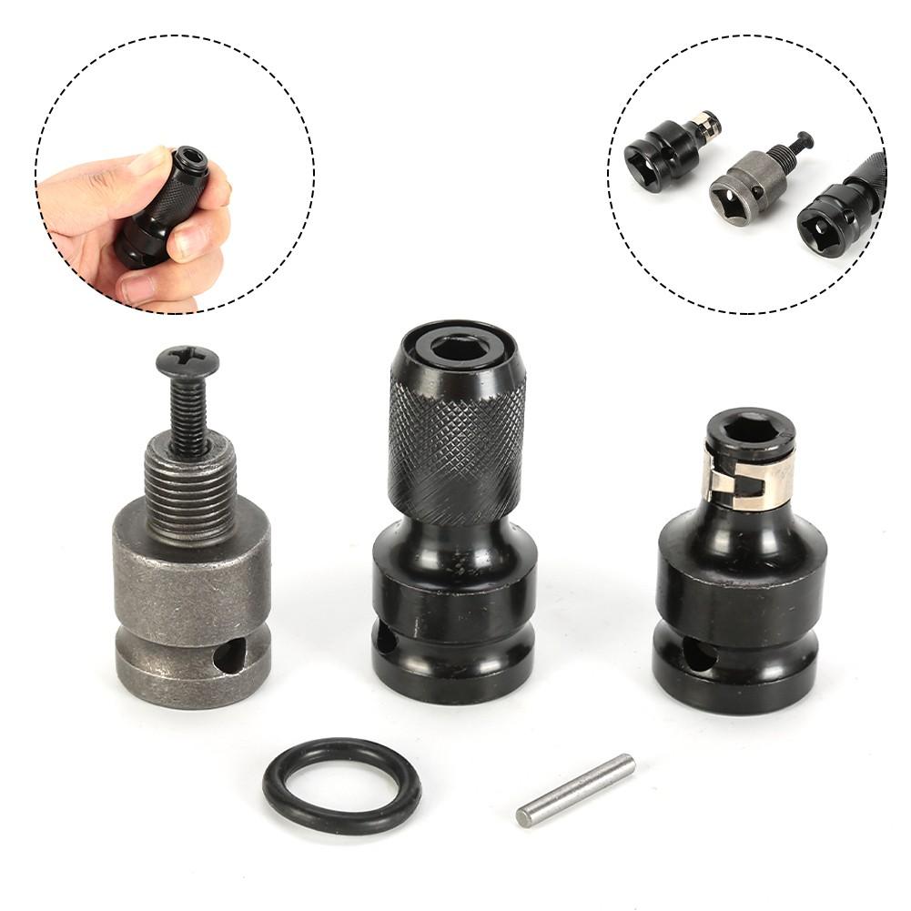 3pcs 1/2 inch Hex Drill Chuck Socket Adapter Converter Tool For  Wrench