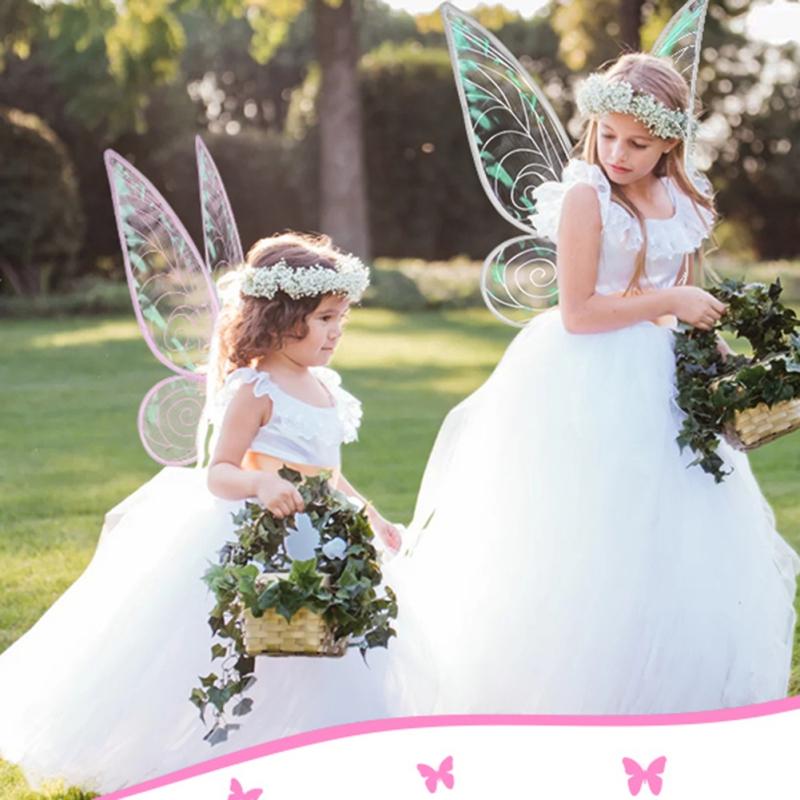 Slavnostní večírek oslnivé motýlí křídlo Halloweenská víla kostýmová rekvizita