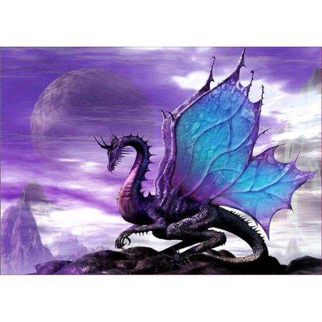 DIY 5D Diamond Painting Aurora Diamond Embroidery Landscape Cartoon Cross Stitch