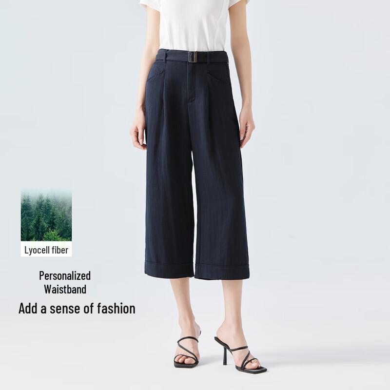 

FivePlus Women s Breathable Straight-Leg Cropped Pants M