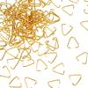 240Pcs Iron Open Jump Rings, Triangle Ring, Golden, 15x15x1.5mm, Inner Diameter: 13mm