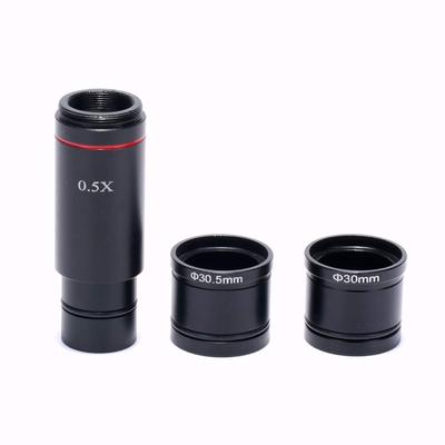 HAYEAR Eyepiece Microscope Adapter Lens Magnification Can Connect Camera To Microscope Compatible Lens Inner Diameter 0.5x C-mount Barrel