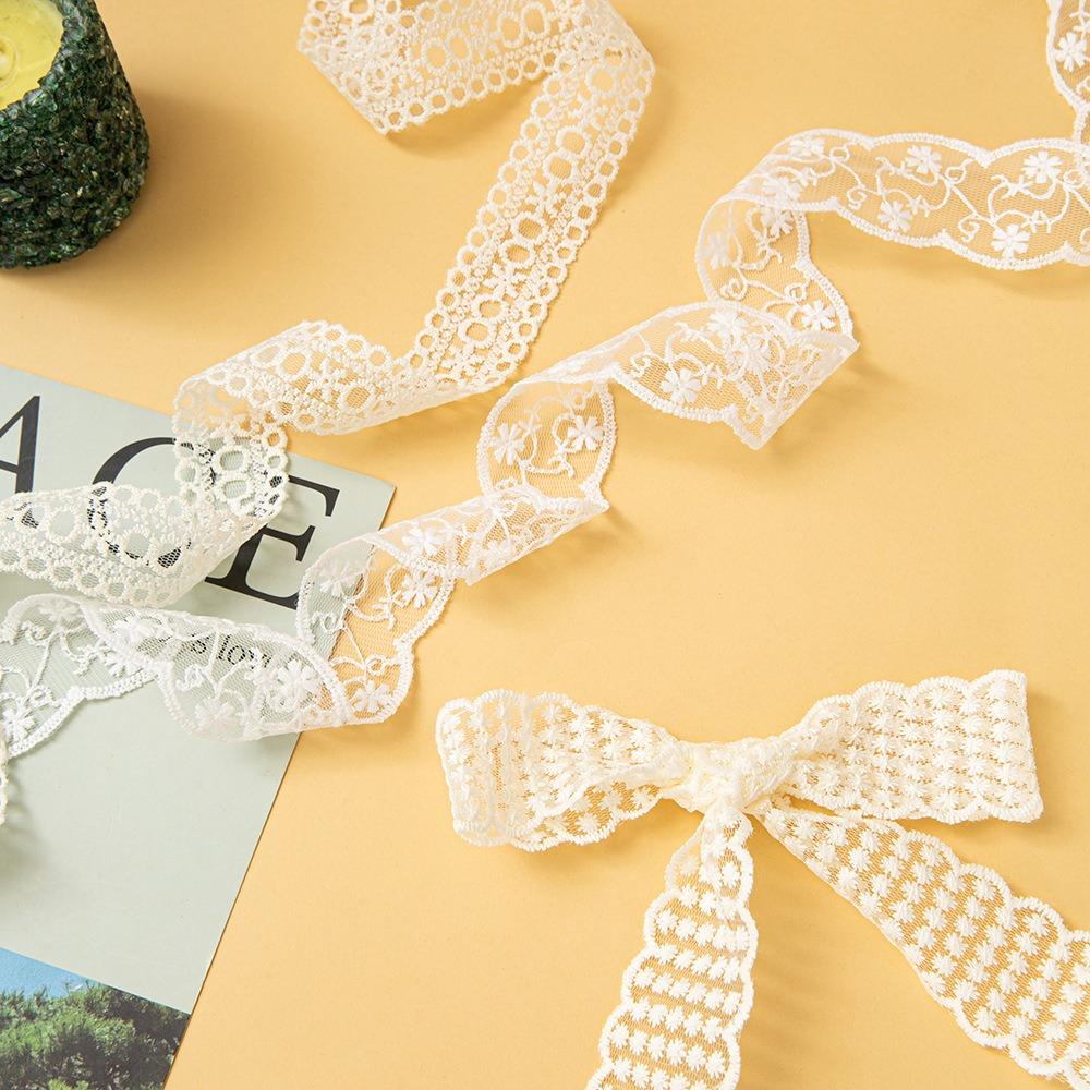 Edge Ribbon Wrinkle Embossment Ribbon Hollow Lace Sewing Clothes Materials Wrapping Supplies