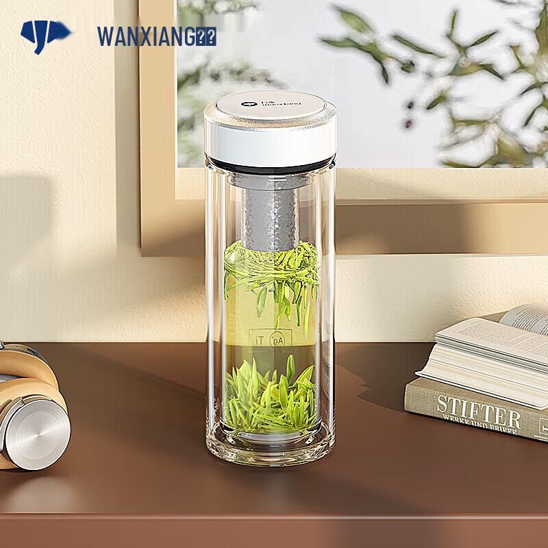 

Visiotitan Titanium Silver Double-Layer Glass Cup