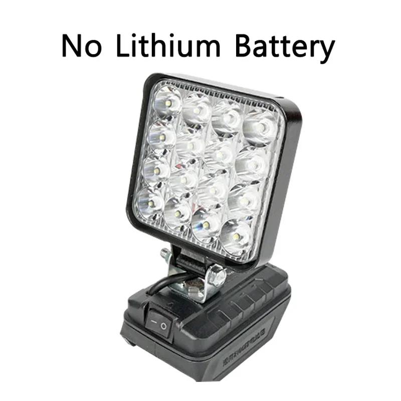 LED Portable Work Light Spotlights Cordless Outdoor Camping Fishing Handheld Emergency Site Lighting Compatible Makita Battery