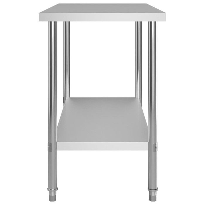 VidaXL Kitchen Work Table 120x60x85 Cm Stainless Steel 51190