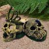 Skull Head Aquariums Decoration Personality Aquascaping Ornaments Hide Cave for Distinctive Aquariums Environment