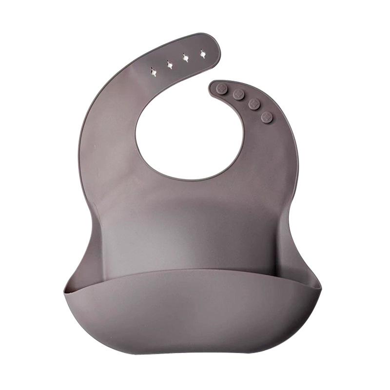 Waterproof Silicone Baby Bib with Food Pocket