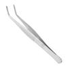 16cm Curved Tweezers Stainless Steel Skid Resistance Curved Tip Forceps for Laboratories