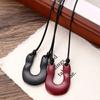 Trendy U Shape Outline Long Leather Cord Necklace Alloy Pendant Women Jewelry Accessory