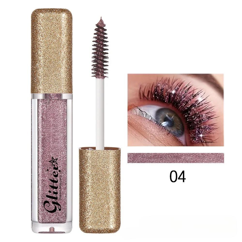 Sliver Gold Diamond Glitter Mascaras Quick Dry Long Lasting Waterproof Curling Thick Shiny Eyelash Sexy Mascara Makeup Cosmetics