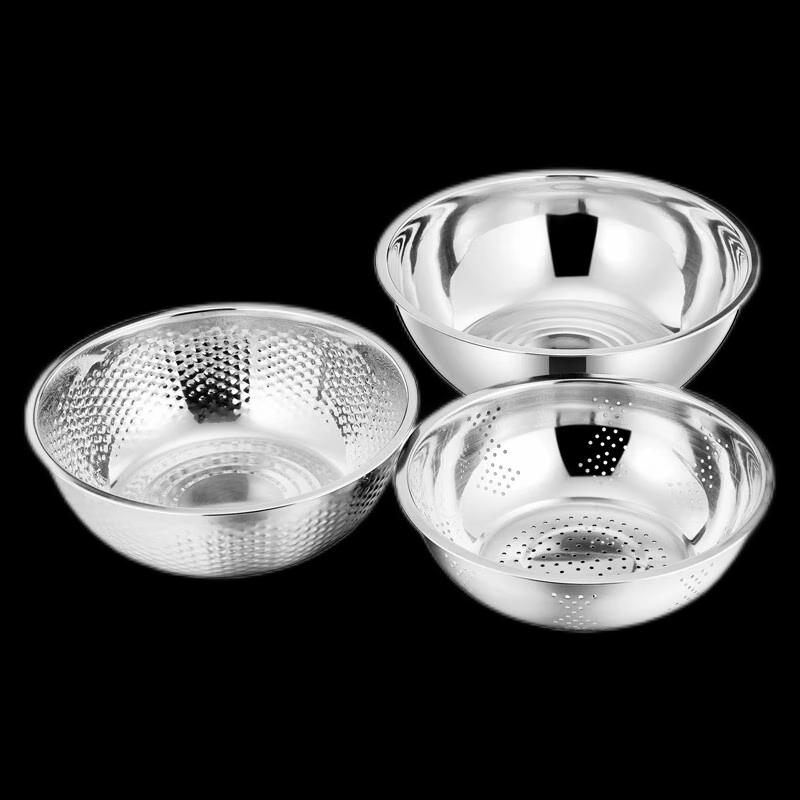 Stainless Steel Stackable Rice Sieve Set