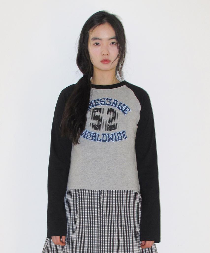 AMES-WORLDWIDE Vintage 52 Raglan Ls Tee Black