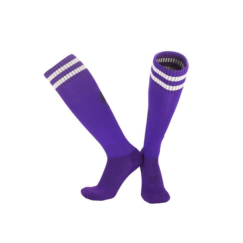 Men's High-Top Jacquard Logo Football Socks with Terry Bottom