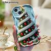 Phone Case: 2D Flat, Fits iPhone 12 Pro, 13, 14, 15, 16, 17, 18, Phone Decoration, Cute Spiral Christmas Tree, Perfect Holiday Gift for Christmas and 