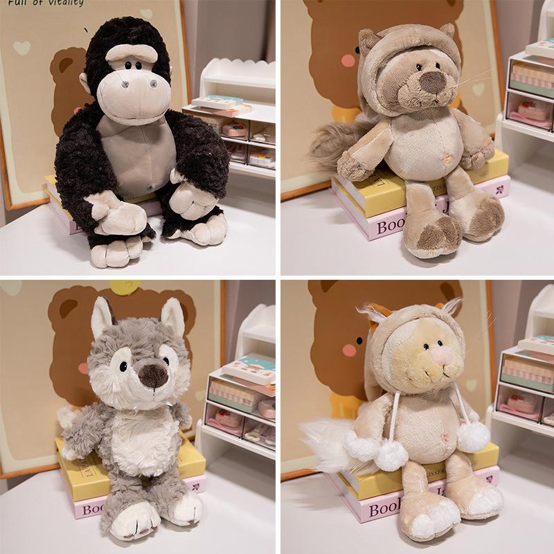 Forest Friend King Kong Winnie Wolf Doll Cicada Plush Toy Cute Pet Healing Doll Boy Gift