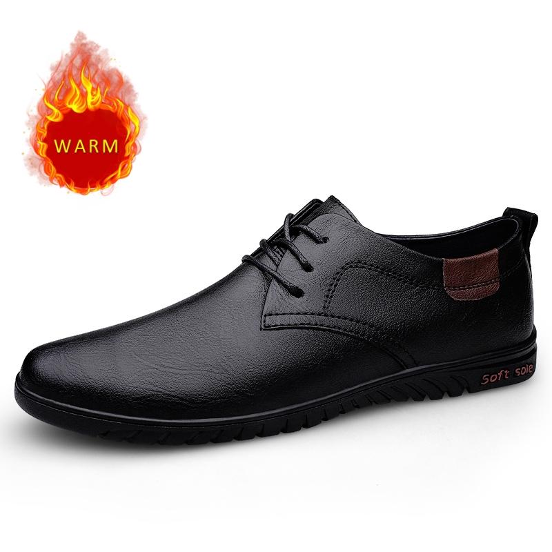 Fashion Spring Autumn Soft Soled Comfortable Oxford Shoes Interview Business Men's Leather Casual Shoes Commuting Men's Driving Shoes