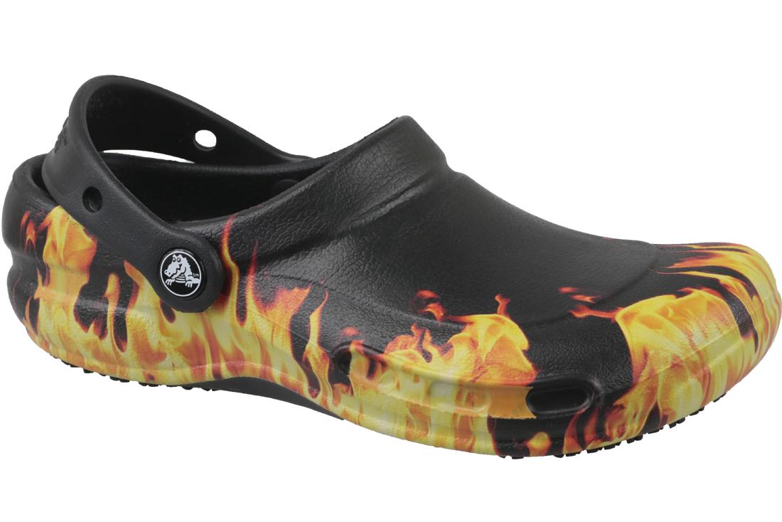 Zueco Crocs Bistro Graphic, Chanclas Unisex negras 38/39 negro