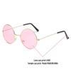 Retro Round Sunglasses with Ocean Lenses - Trendy Colorful Round Frame