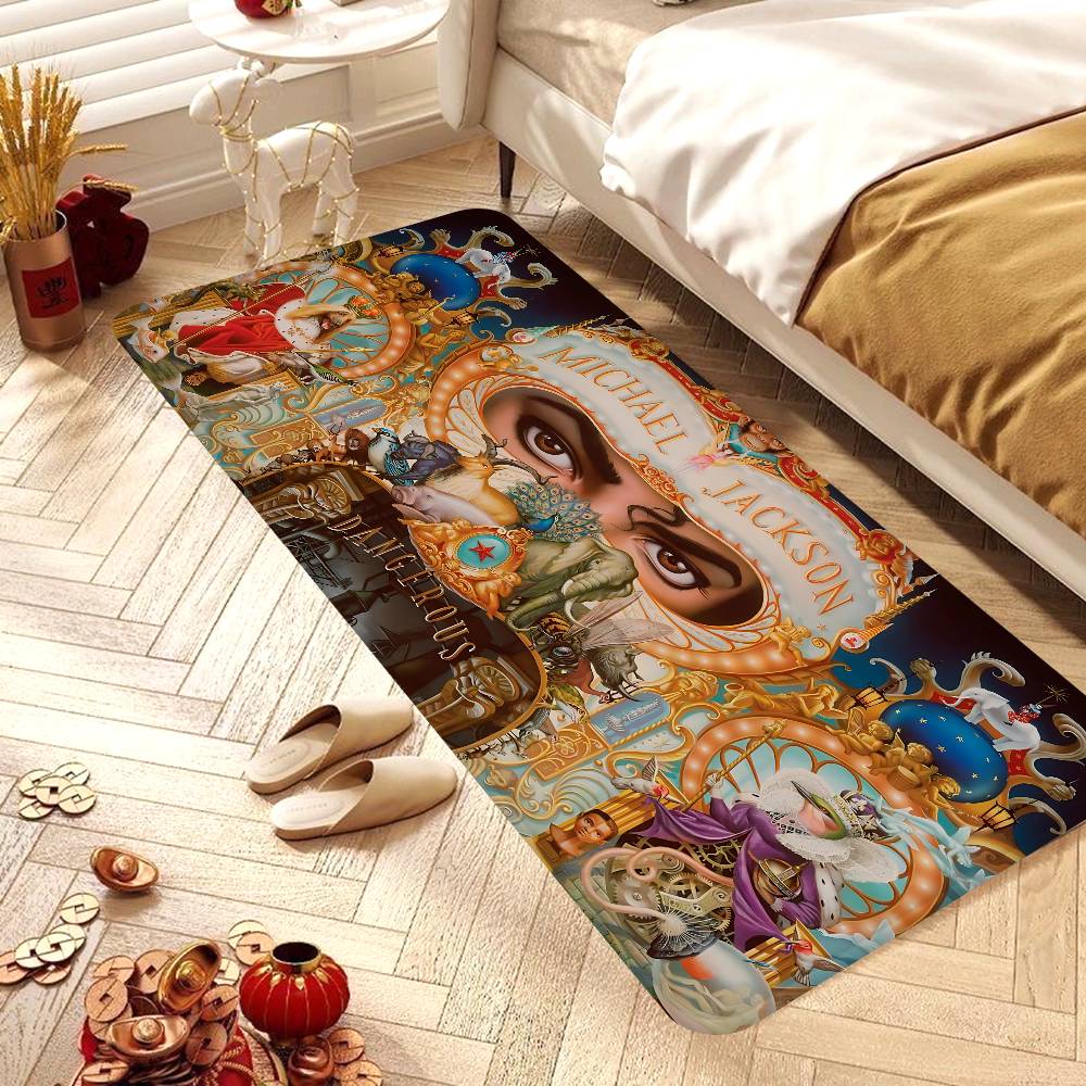 M-Michael J-Jackson New Floor Mat Rectangle Anti-slip Home Soft Badmat Front Door Indoor Outdoor Mat Hotel Decor Mat