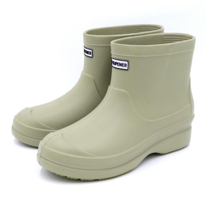 Supener Holland Lightweight Mid-Calf Rain Boots Khaki