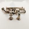 Nickel-Plated Flat Head I-Stud Belt Clip Plate Binding Screw Rivet