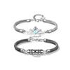 Korean Style Princess & Knight Woven Bracelets: Personalized Couple Jewelry Gift