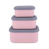 Silicone Food-Grade Square Bento Box Set with Lid for Fresh-Keeping, Microwave, and Picnic Use