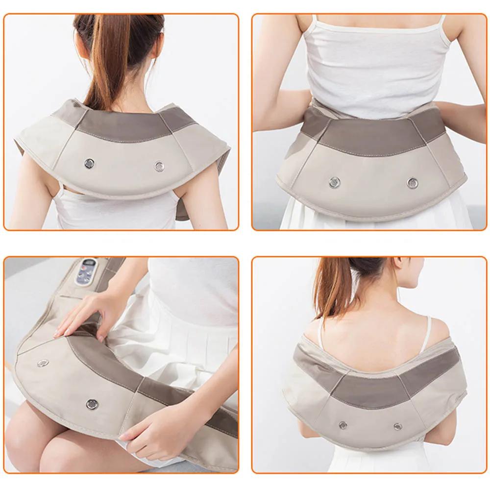 Multifunctional Heating Massage Shawl For Neck And Shoulder Pain Relief To Relax Body And Mind