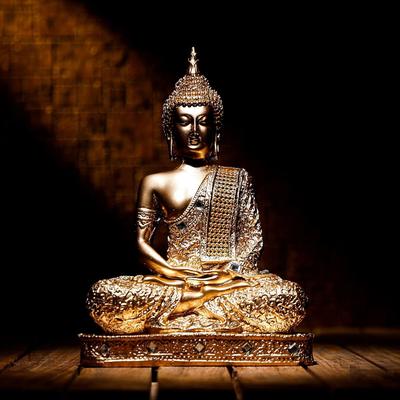 New 25 Centimetre Meditating Sitting Buddha Statue Showpiece Idol Home Decor Items for Living Room and Gifts
