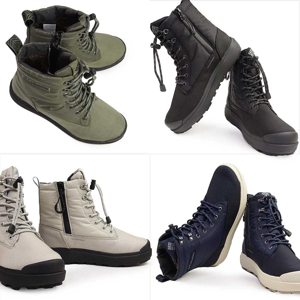 Columbia Sapland Three Waterproof Infinity Size Stone Green Omni-Heat Boots, YU8517, 25.0cm,