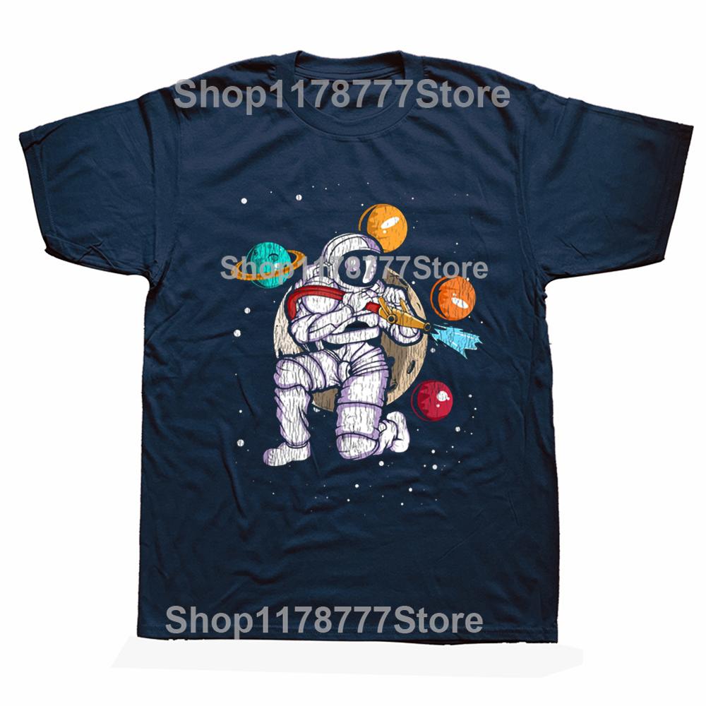 Firefighter Astronaut Space Fireman T Shirts Graphic Streetwear Short Sleeve Birthday Gifts Summer Style Tshirt Mens Clothing