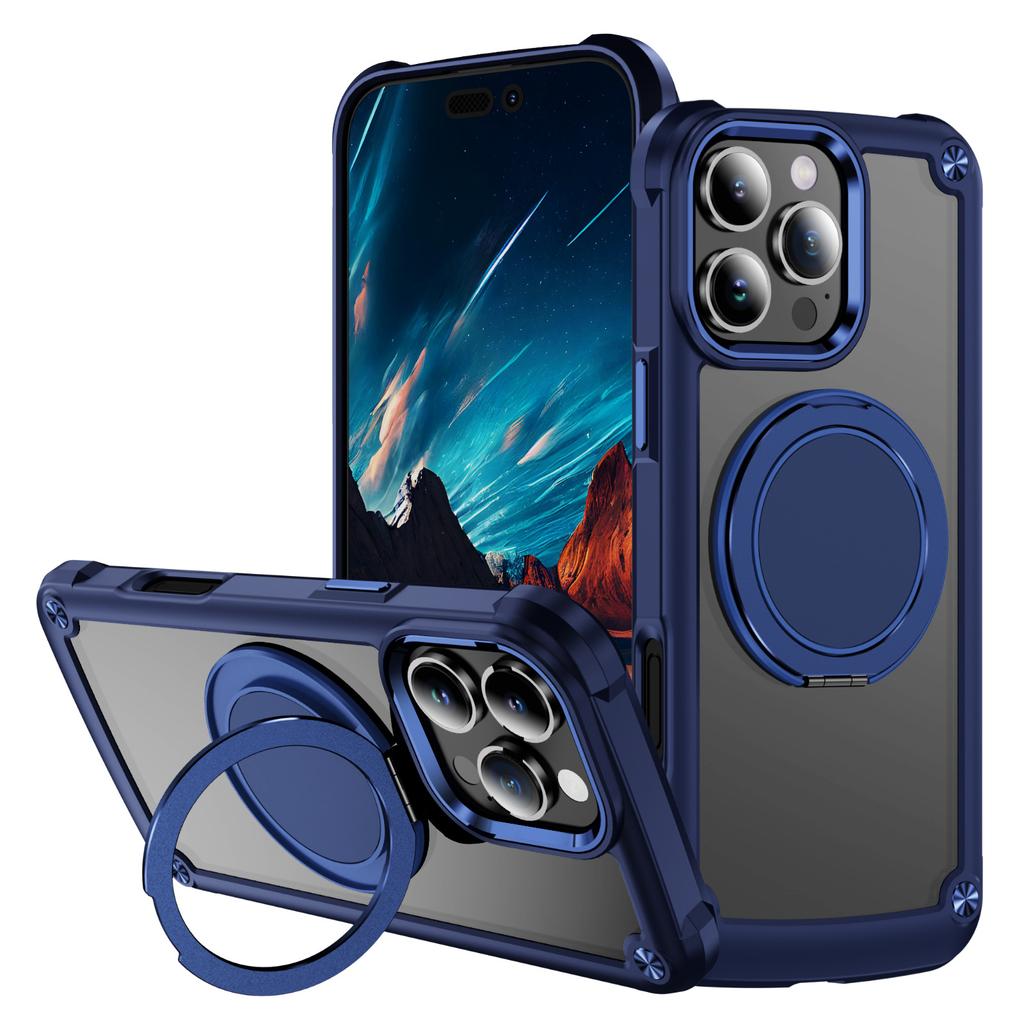 Yisimei Pouzdro na telefon Magnetický držák Otočné Protiskluzové a proti pádu Brnění pro pouzdro na telefon IPhone17