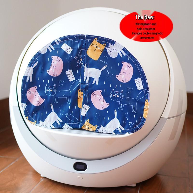 Petree Litter Box Cover: Automatic, Deodorizing, Dustproof, Replaceable, Washable, Fully Enclosed.