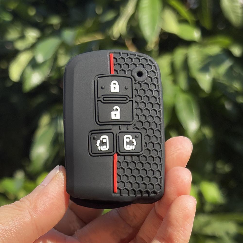 Keychain Holder For Toyota Auris Camry 55 50 Yaris Hybrid RAV4 Noah Alphard Car Remote Key Caps Cover Case