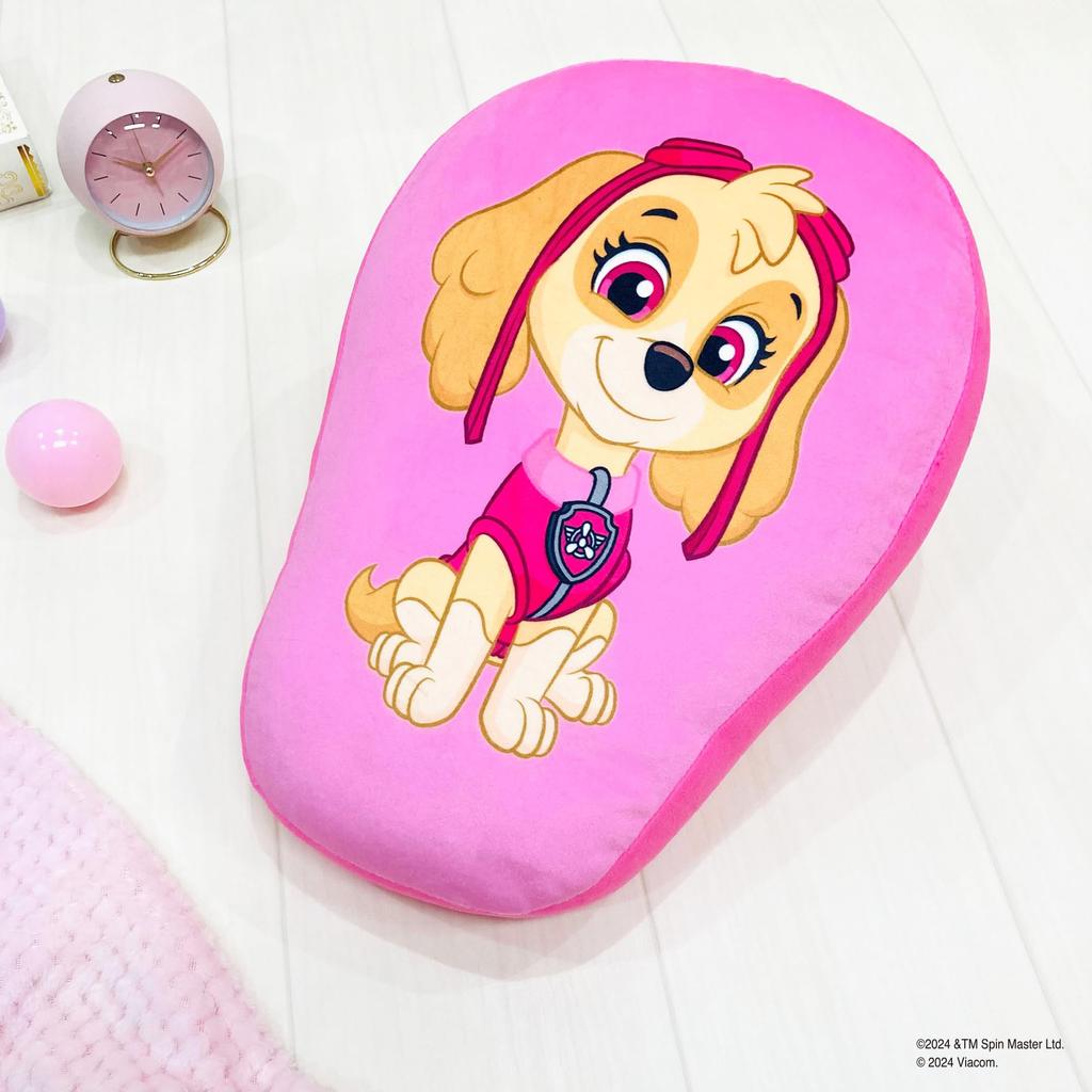 MORIPiLO Paw Patrol Skye Body Pillow Soft and Soft to the Plush Nap Morishita Pillows (Soft Die-Cut Cushion) Touch, Toy, Pillow, Pink, 38x30x10cm,