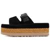 Aubrey Slide Simple Fashion One Strap Sandals Women Sandals Black 1167451-BLK