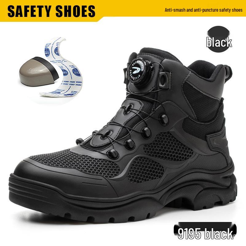 Men's Durable, Lightweight, Water-Repellent Safety Boots - Anti-Smash, Anti-Puncture Protection