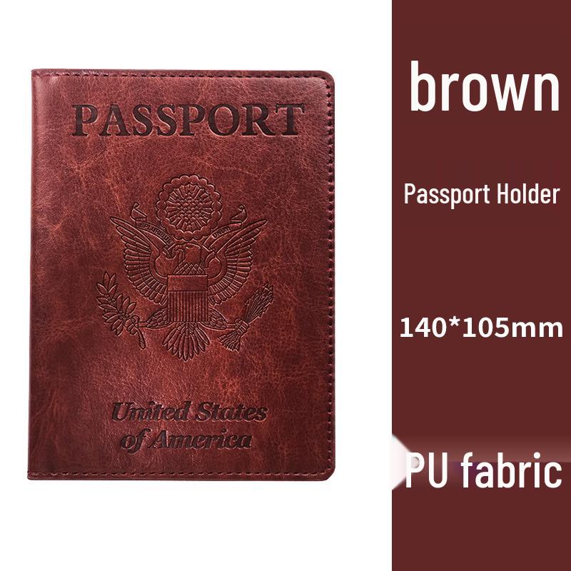 Personalizowany skórzany PU etui na paszport szczepionkowy USA