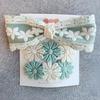 3PC Korean Ribbon Lace Hair Clip Set – Embroidered Daisy & Lace Design – Cute Gift for Girls – 5 Colors Trending Hair Accessories