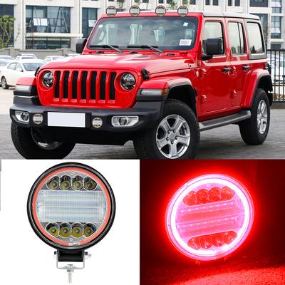 Arbeitslichtleiste, Auto-Lichtmontage, runder Scheinwerfer, Angel Eyes-Lampe