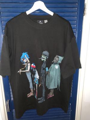 Gorillaz Sea Bacon שחור דו צדדי D Fit Ltd טי שירט לשני המינים