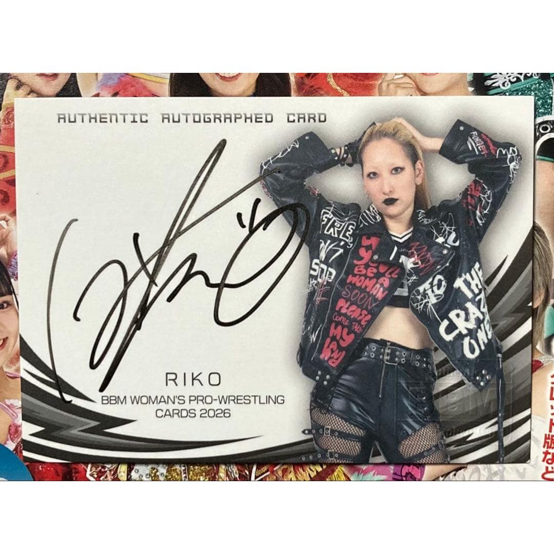 RIKO Autographed Card BBM Women s Pro Wrestling 2026 Rigo Kawabata