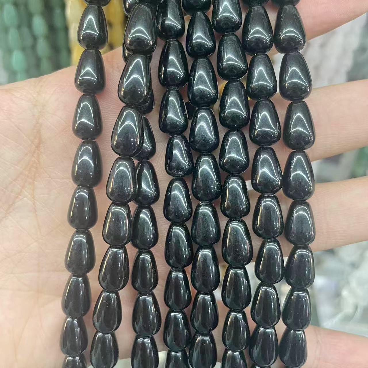 

Натуральные бусины из авантюрина и тигрового глаза в форме капли, 8x12 мм, для изготовления браслетов/ожерелий своими руками. 30 pieces per strand
