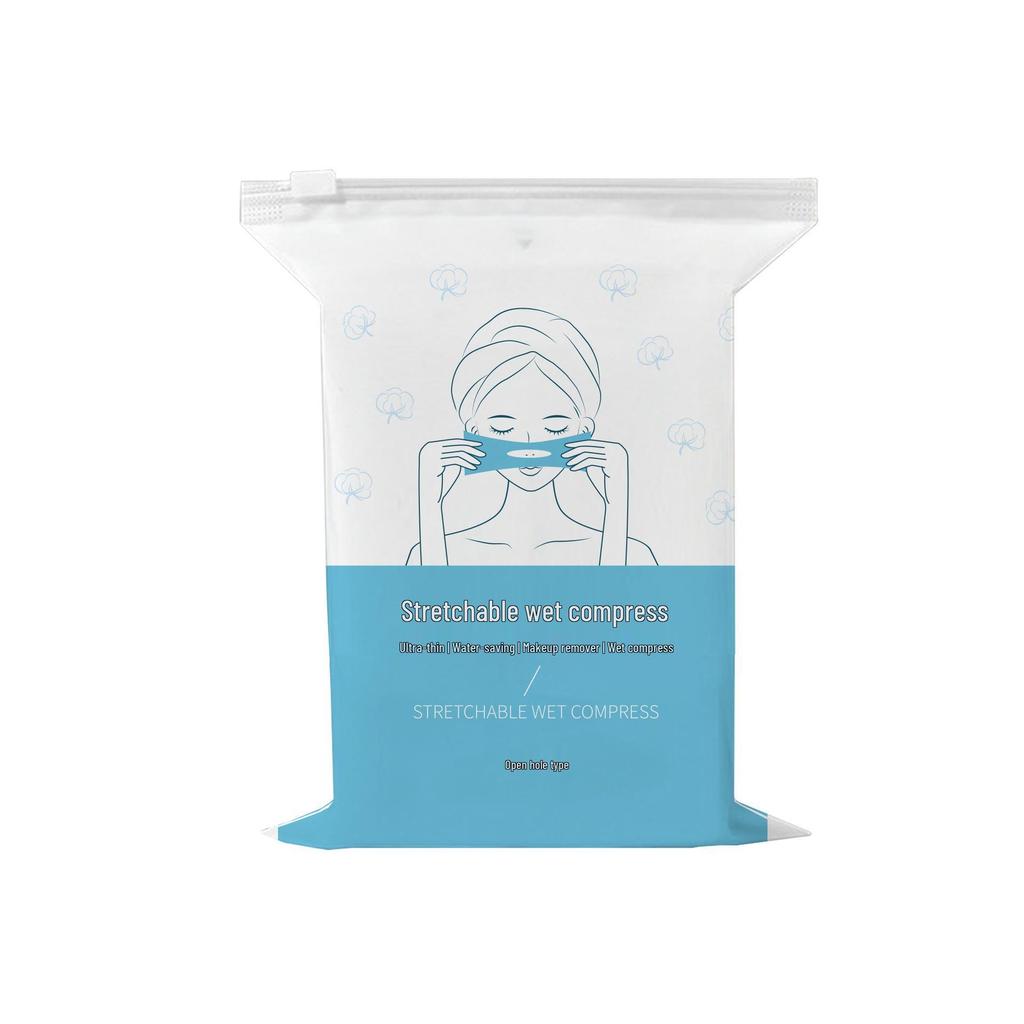 Stretchable Ultra-Thin Disposable Cotton Face Pads with Pre-Cut Nose Opening